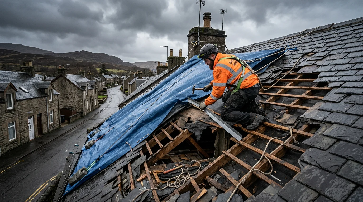 PM Roofers team vehicle